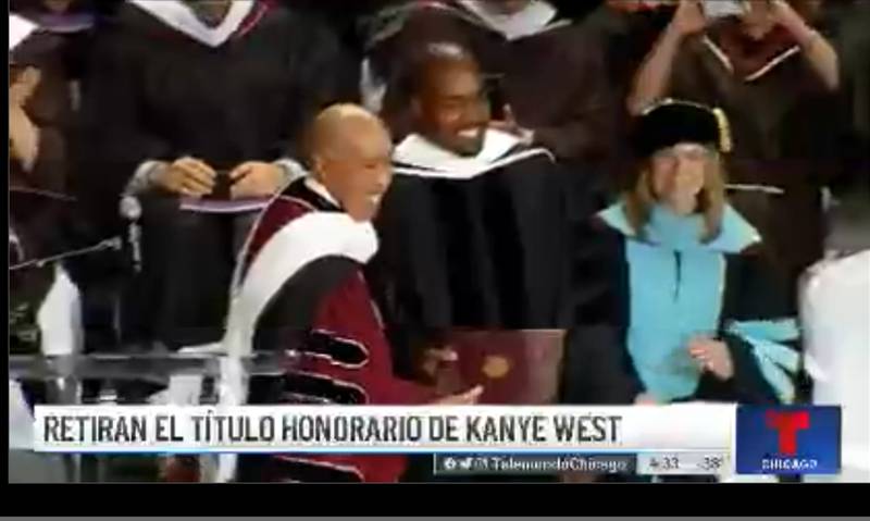 Retiran el título honorario a Kanye West / telemundo.com